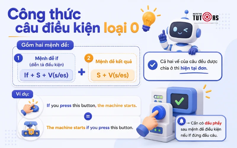 công thức câu điều kiện loại 0