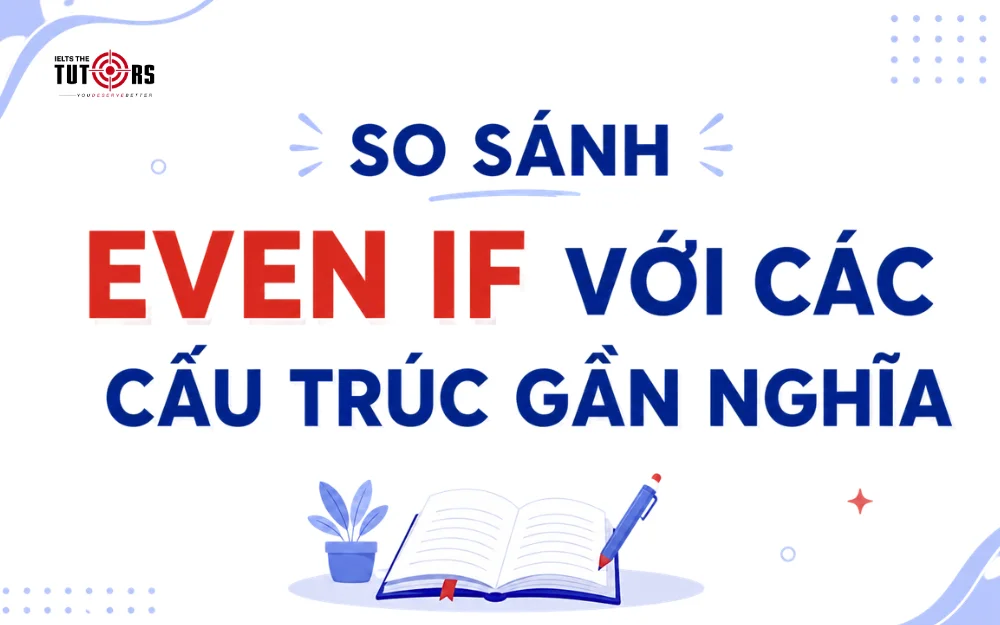 so sánh even if với các cấu trúc gần nghĩa