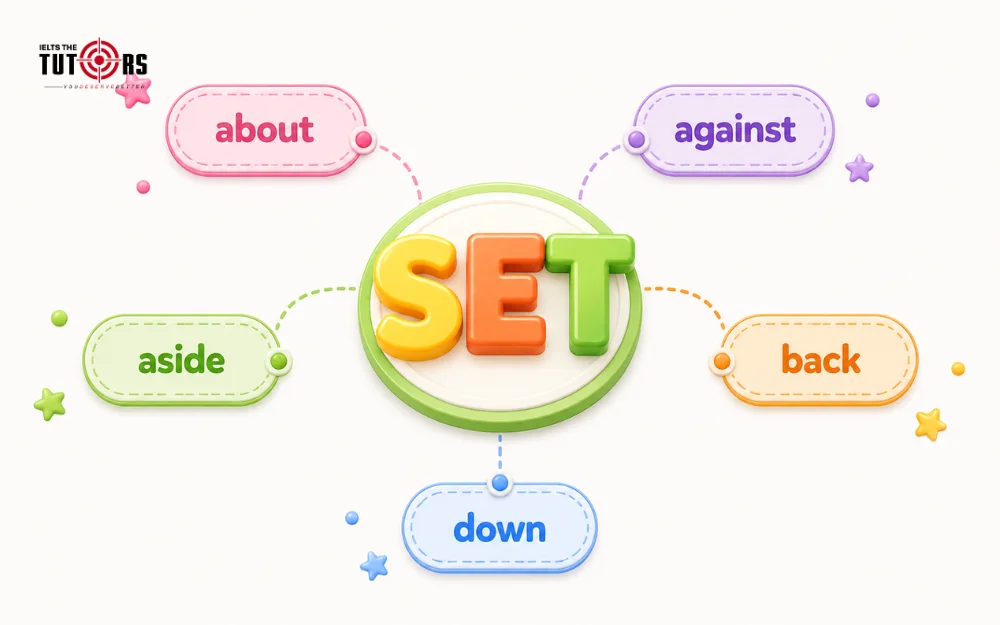 Set đi với giới từ gì