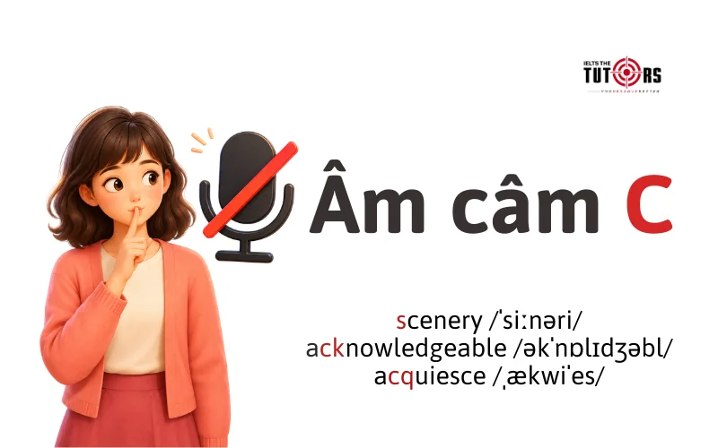 cách phát âm âm câm C trong tiếng Anh