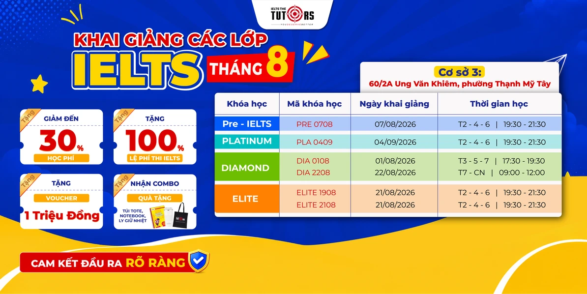 lịch khai giảng tháng 8 2026 cs ung văn khiêm