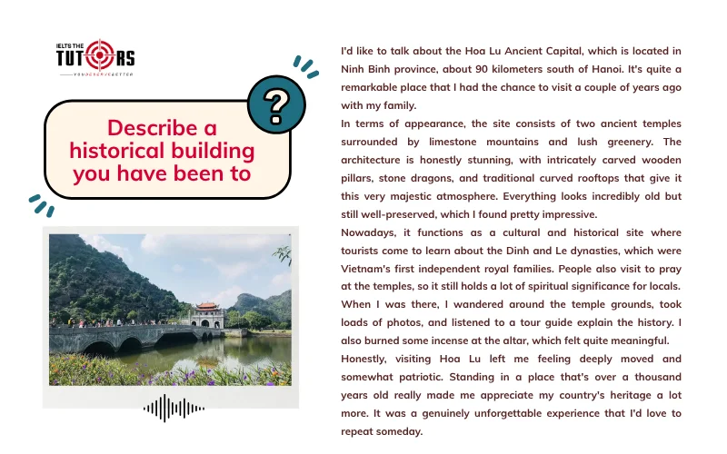 Describe a historical building you have been to sample