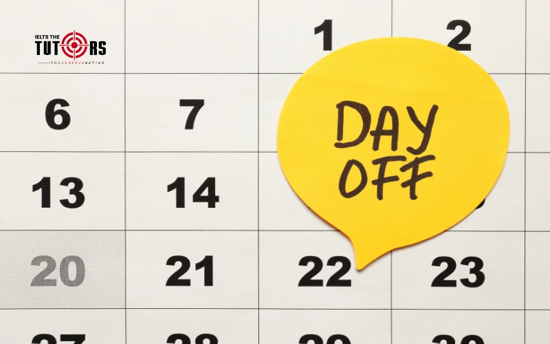 Mẹo trả lời IELTS Speaking part 1 topic Day off