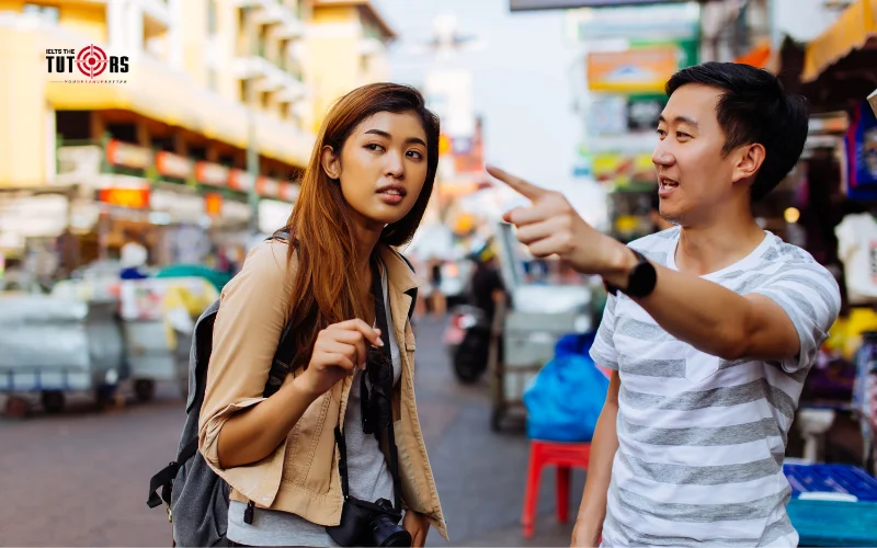 Ví dụ connected speech trong một đoạn hội thoại hỏi đường