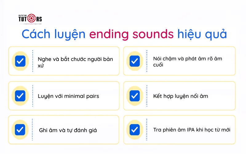 cách luyện ending sounds hiệu quả