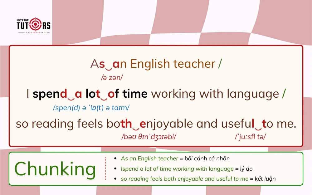 ví dụ sử dụng chunking, linking và elision