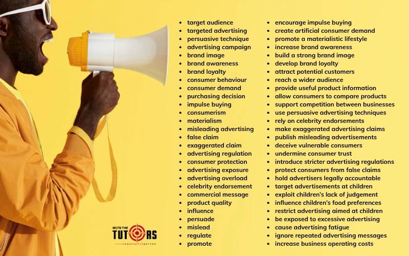 Từ vựng và collocation trong chủ đề Advertising Writing task 2
